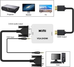 Portable VGA to HDMl Converter für Reisen-Kompaktes Design mit USB-C Leistung (Mac/Windows/Linux) - Product Image 6