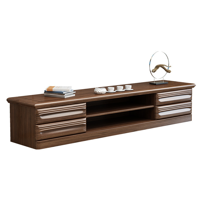 Walnut wood TV cabinet