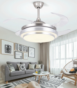 New <span class=keywords><strong>Fancy</strong></span> Từ Xa Chuyển Đổi Âm Thanh LED Ánh Sáng Trần Vô Hình <span class=keywords><strong>Fan</strong></span> Chiếu Sáng 42 ''Lưỡi Quạt Đèn Chùm Phòng Ngủ Phòng Ăn Đèn Ánh Sáng - Product Image 5
