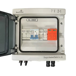 ソーラーコンバイナーボックス12 3 4 5 68文字列入力12文字列出力500V1000VDCプラスチックHA太陽光発電PVコンバイナーボックス - Product Image 1