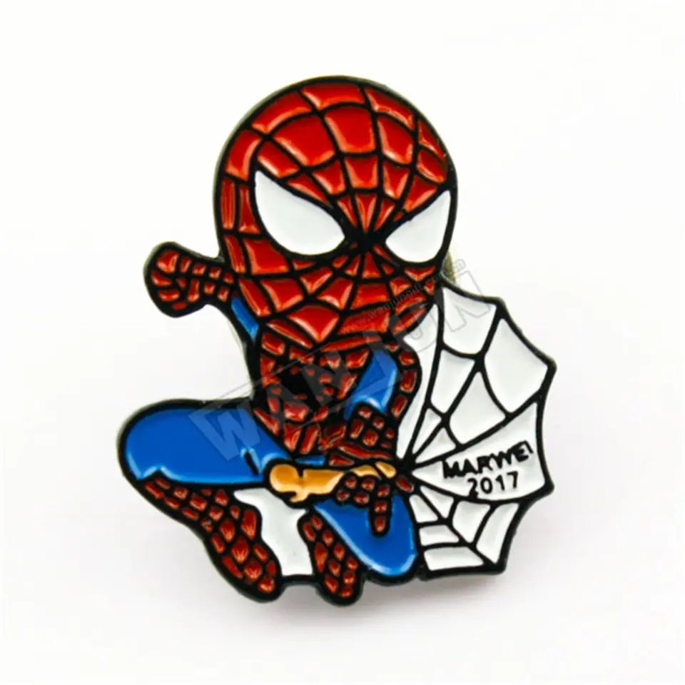 De personalidad marvel hombre araña forma insignia pin de solapa