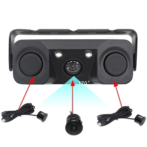 3合1自动Parktronic LED停车传感器后视摄像头停车雷达倒车1自动Parktronic监视器检测器 - Product Image 4