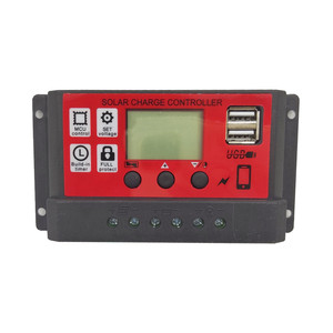 PWM LCD solare Controller di ricarica della batteria 12V 24V10A 20A pannello solare Controller 100w - Product Image 1