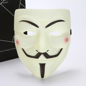 ハロウィーンPVCマスクV字型敵チームマスクハッカーハロウィンロールプレイングマスク - Product Image 4