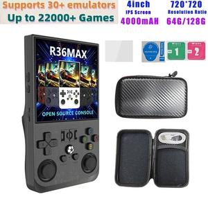 R36 Max Console Handheld Game Players 4inch IPS Screen <strong>Open</strong> Source Console Retro Pocket Video Player 64G/128G <strong>up</strong> to 22000+ Games - Product Image 2