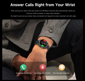 2025 Smartwatch đồng hồ 6 Max với 1.5-inch IPS hiển thị hệ điều hành <span class=keywords><strong>Android</strong></span> trả lời cuộc gọi multisport theo dõi cho Unisex - Product Image 3