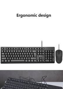 AOC KM160 Wired <strong>Keyboard</strong> Mouse Combo Universal Notebook Desktop <strong>Computer</strong> Modern Home Business Office PC <strong>Keyboard</strong> and Mouse Set - Product Image 3