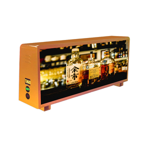 Slim Outdoor Video Full Colour China Double Sided 960mm*320mm Car Mobile Advertising marvel <strong>Hired</strong> Taxi Top 3d Led Display