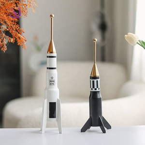 إبداعية صاروخ طائرة نموذج الطيران الحرفية سطح المكتب زخرفة إكسسوارات منزلية لتزيين طاولة غرفة الأطفال خزانة الكتب - Product Image 2
