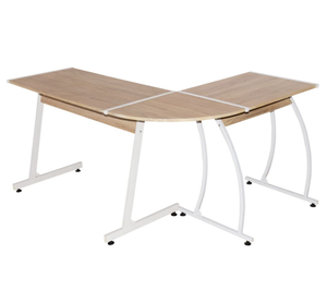Escritorio de ordenador en forma de L, mesa de escritura suave, estación de trabajo moderna, escritorio de ordenador portátil de estudio - Product Image 2