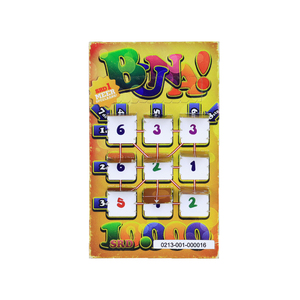 Three-Window Pull Tabs Printing Factory Custom Paper Pull Tabs Tickets Lottery Ticket Printing - Product Image 1