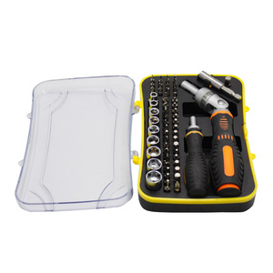 High Quality Hand Tool Kit 61pcs Hardware Home Repairing Tools <strong>Set</strong> Precision Ratchet Handle Screwdriver Bits Sockets <strong>Set</strong> - Product Image 2