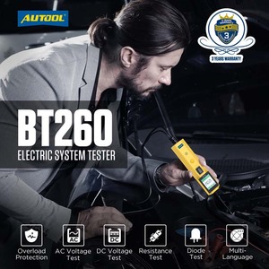 Schnelle Lieferung AUTOOL BT260 Auto-Stromkreis prüfer Power Probe Tool mit LED-Anzeige Batterie entlader - Product Image 6