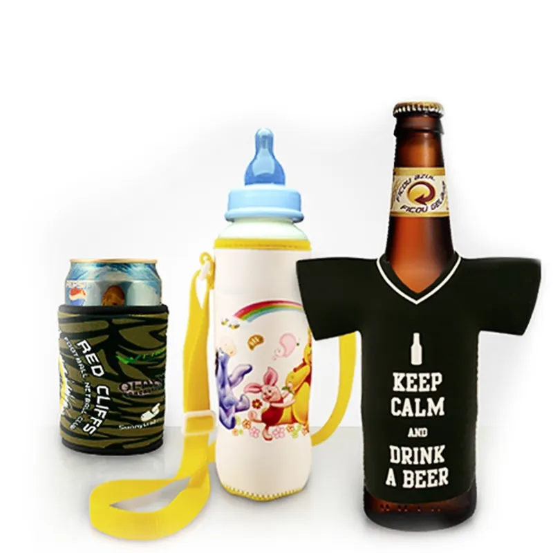 Cute Design Lightweight Neoprene Beer Water Bottle Sleeve