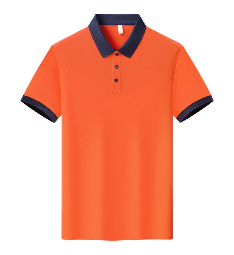 Orange with Navy Blue