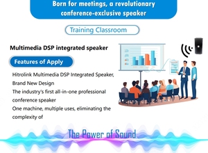 Hitrolink 5in1 300w Multimedia DSP Integrated Speaker Build in Smart DSP Controlled <strong>Amplifier</strong> for Big Conference Training Room - Product Image 6