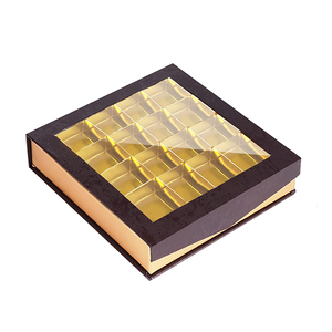 9 lưới hộp quà tặng sô cô la với hấp phụ nam châm và cửa sổ cho sô cô la kẹo Cookie Hộp quà tặng sang trọng bao bì hộp giấy - Product Image 5