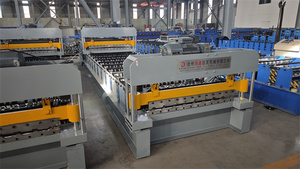 Double Layer Ag <strong>Panel</strong> <strong>R</strong> <strong>Panel</strong> Metal Roof Tile <strong>Roll</strong> <strong>Forming</strong> <strong>Machine</strong> Price
