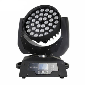 36x10W Zoom yıkama RGBW 4IN1 LED hareketli kafa ışık dmx512 boyama strobe ayıklayacaktır disko parti kulübü Bar sahne aydınlatması olay gösterisi - Product Image 1