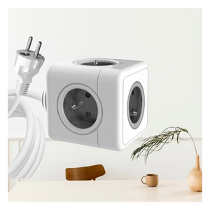 Electrical Extension Multi France <strong>Socket</strong> <strong>Nice</strong>-looking Power Cube Extended 1.5m Cable 5 Outlets FR Type Receptacles with Cables - Product Image 1