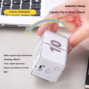Bàn trọng lực xoay kỹ thuật số Cube phút hẹn giờ cho nghiên cứu nhà bếp nấu ăn <span class=keywords><strong>Pomodoro</strong></span> kỹ thuật phương pháp cà chua đồng hồ đếm ngược - Product Image 4