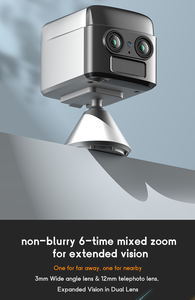 KONLEN 5MP Lens for Home Small 4G Baby Monitor Mini Pet <strong>Camera</strong> with 6X Hybrid Zoom Dual Cam Wireless Security Indoor <strong>Camera</strong> - Product Image 2
