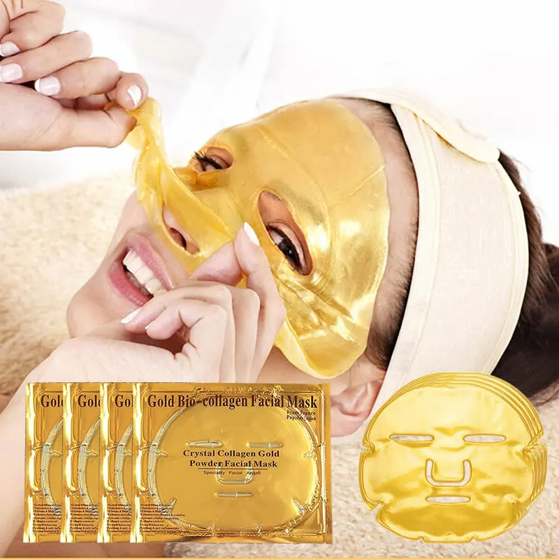 Wholesale Anti-aging Skin Care Product mask collagen Facial face mask gold 24k Korean Moisturizer crystal mask