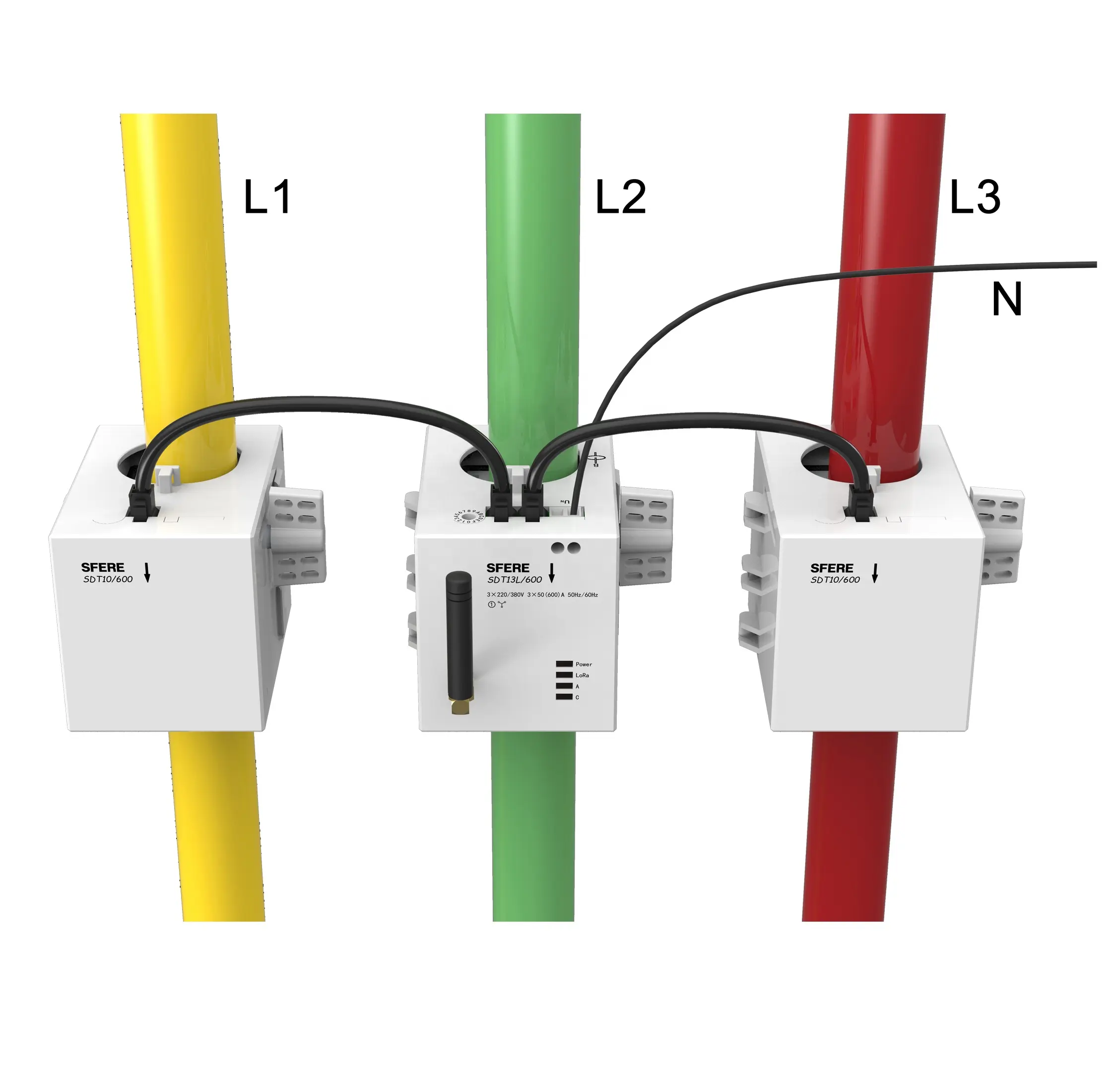 Lemfo SDT13L — compteur d'énergie intelligent, module de construction, fonctionne sur le côté, lora iot