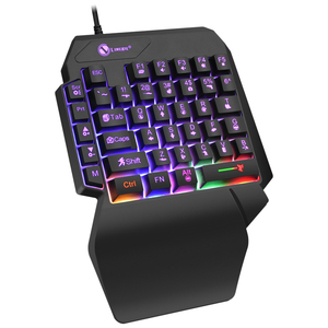 2023新款廉价RGB便携式迷你单手有线游戏键盘游戏配件 - Product Image 1