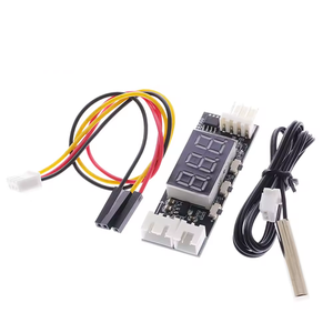 DC 12V Display digitale PWM regolatore di velocità a 4 fili di controllo On/Off con la temperatura 3A supporto di componenti elettronici - Product Image 3