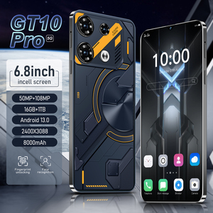 2025 GT10 Pro Max Android Smartphone Deca çekirdek CPU 6GB RAM/1TB ROM çift SIM darbeye 5G 16GB + 1TB CDMA renkli ekran - Product Image 1