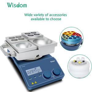 WISDOM MX-W-PT Lab Heizplatte Programmier barer Magnet rührer mit Timer PT1000 Sensor 999 Min Laborgeräte - Product Image 5