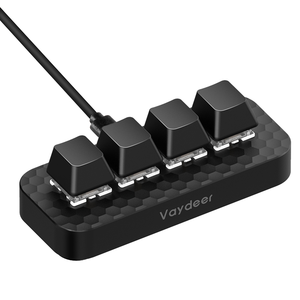 Teclado mecánico inteligente para videojuegos o diseñador, accesorio portátil con 9 teclas programables