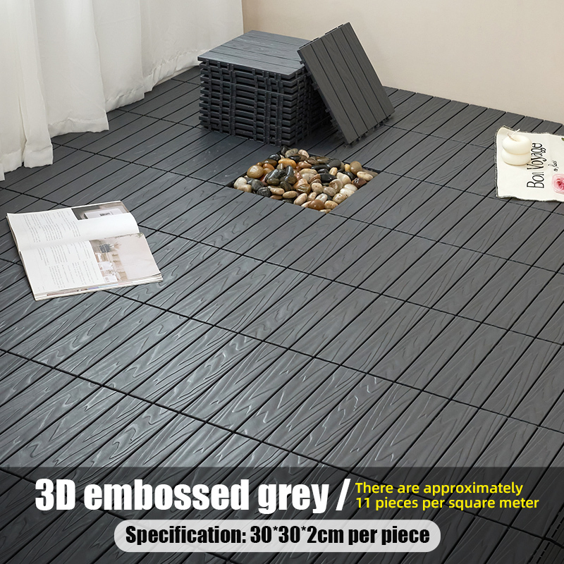 Embossing straight grain gray