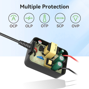 ปลั๊กอะแดปเตอร์แบบถอดเปลี่ยนได้0.75A 5V-24V พร้อมอะแดปเตอร์สำหรับเรา EU UK AU สีดำ - Product Image 4