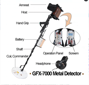 Máy Dò Kim Loại Dưới Lòng Đất GFX7000 Để Săn Kho Báu, Máy Dò Vàng Tìm Kiếm Sâu Bằng Pin Có Thể Sạc Lại Máy Tìm Kiếm Mỏ GFX-7000 - Product Image 3