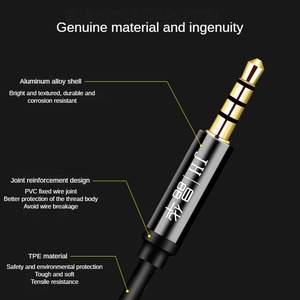Aux <strong>Audio</strong> Cable 3.5 Male <strong>to</strong> Male and Male <strong>to</strong> Female Connection Cable Double Headed Suitable for Car Play Headphone <strong>Audio</strong> System - Product Image 4