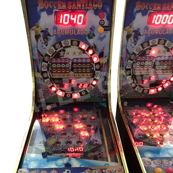 Pinball 5 Of 6 Ballen Machine Met Led Arcade Flipperkast