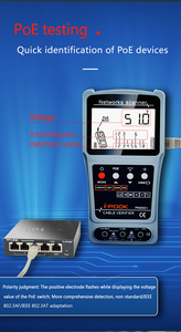 <strong>Network</strong> Engineers' First Choice Optical Fiber Detection Devices I-pook PK655 with LCD Display Screen - Product Image 3