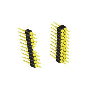 PCBラウンドピンヘッダー機械加工CNCパーツコネクタ2.54mmピッチ機械加工ピンヘッダーストレートタイプ2x10ピンピンヘッダー - Product Image 3