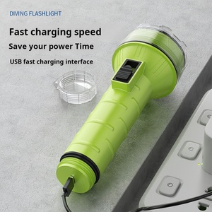 Xinsite chuyên nghiệp có thể sạc lại dẫn đèn pha IPX8 không thấm nước lặn dưới nước ánh sáng chống trượt dây ABS cơ thể IP68 đánh giá USB - Product Image 4