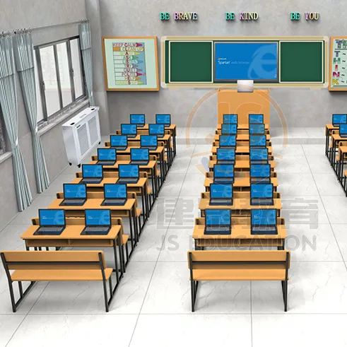 Perabot Sekolah Sekolah Bangku Kayu Meja Kelas Meja dan Kursi untuk Sekolah Menengah Digunakan