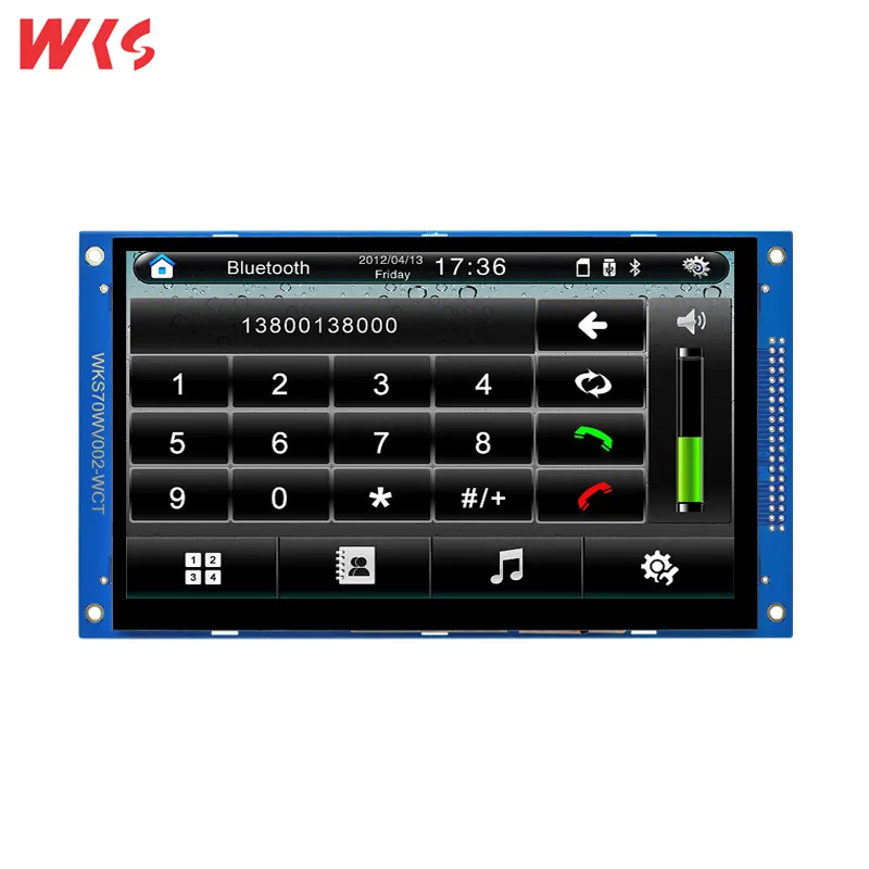 Màn hình LCD TFT 7 inch tùy chỉnh với màn hình cảm ứng và thành phần bảng giao diện MCU