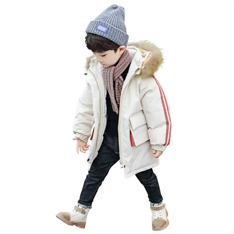 Ivy70079B 유럽 스타일 의류 공장 좋은 품질 아이 소년과 소녀 겨울 면화 두꺼운 따뜻한 코트