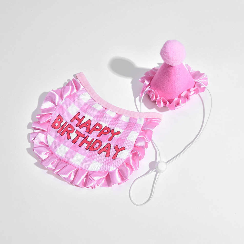 WB001 Chapeau à bavette rose foncé