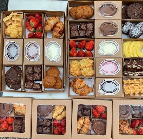 Boîte d'emballage alimentaire