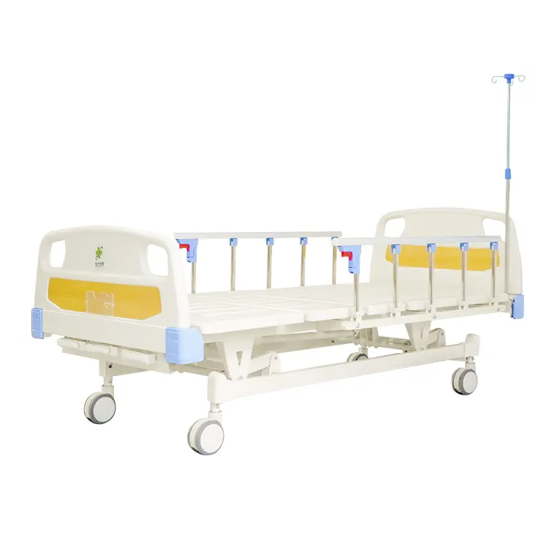 China Manufacturer Economic Medical Clinic Equipment 3 Crank Manual Hospital Patient Bed