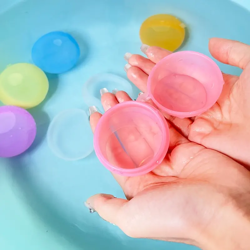 بالونات مياه قابلة لإعادة الاستخدام للأطفال كرات مياه سيليكون قابلة لإعادة الملء كرات مياه ذاتية الغلق