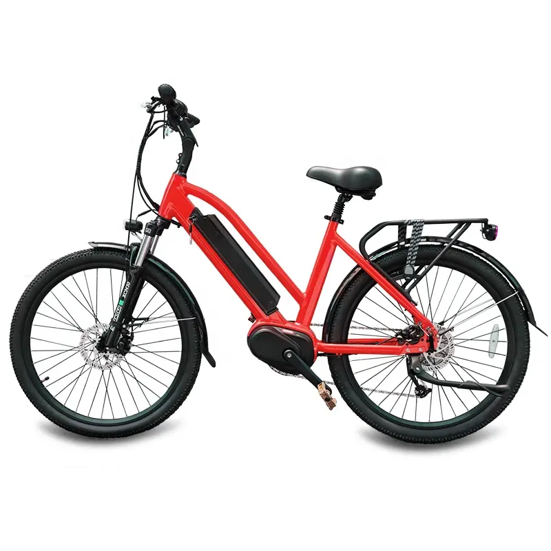 Wholesale 250w 36V 28 inch Adult Super City Ebike Electric Bike For Lady/Woman Bafang Mid Drive motor E bike Electric bicycle