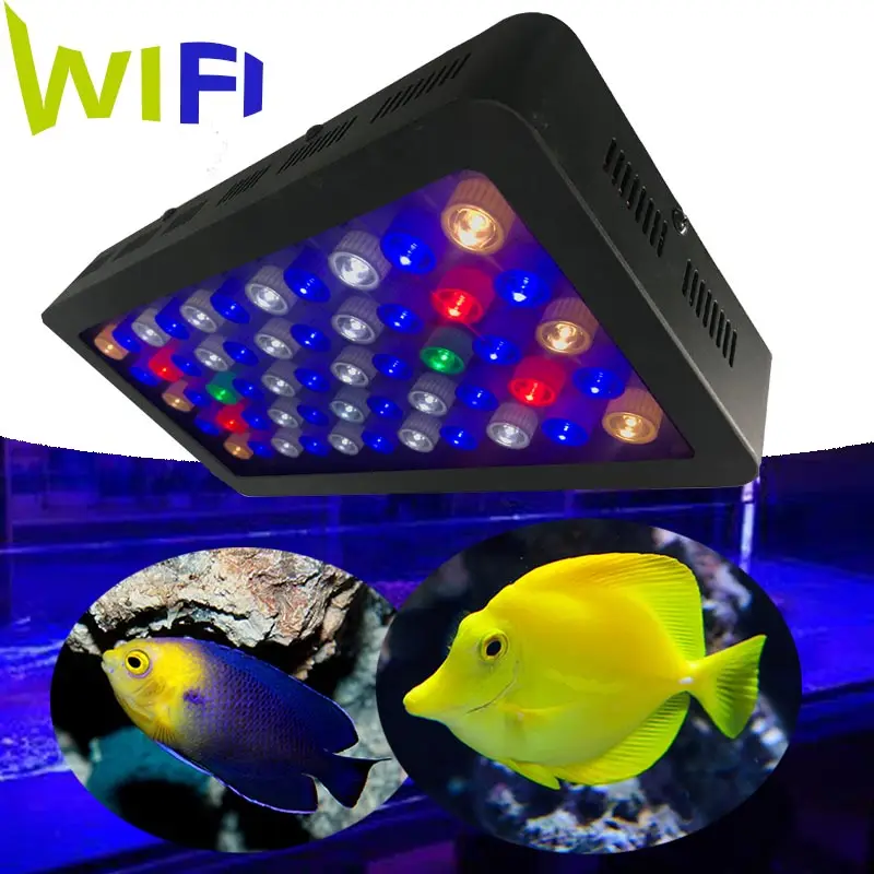 2018 i più nuovi app Wifi Controllo 165W di alta qualità spettro completo barriera corallina ha condotto la luce barriera corallina ha condotto la luce dell'acquario